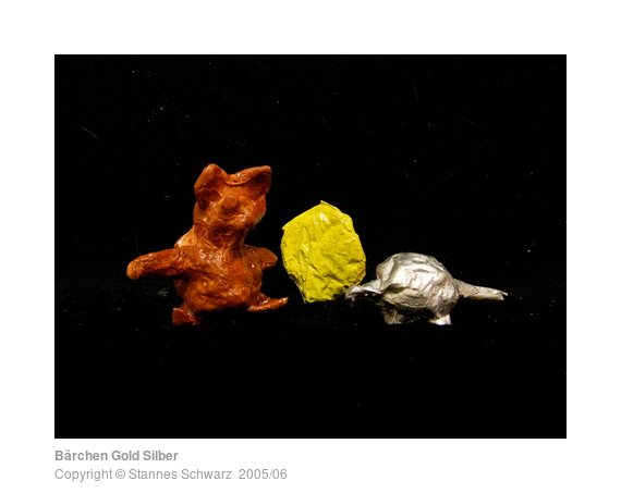 Bear gold silver