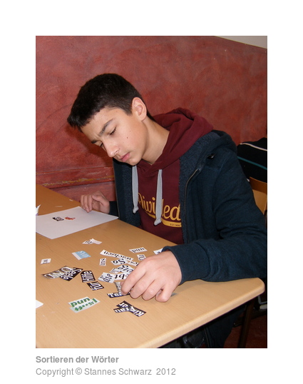 Sorting the words