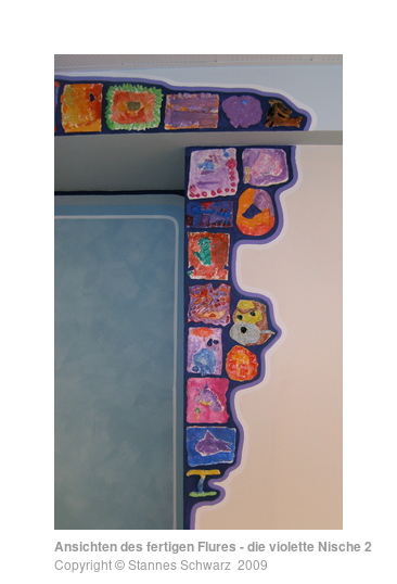 View of the finished corridor - the violet niche 2