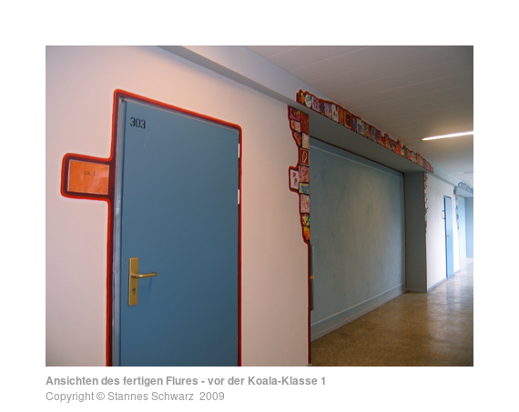 View of the finished corridor - in front of the Koala-classroom