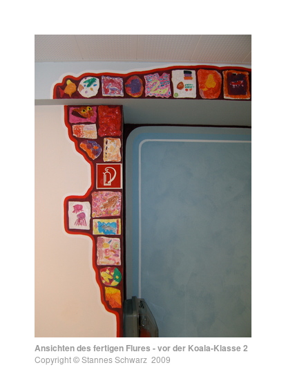 View of the finished corridor - in front of the Koala-classroom 2