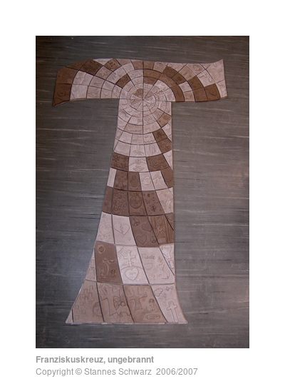St. Francis cross, unburnt