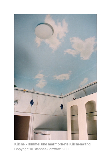 Sky and painted marble