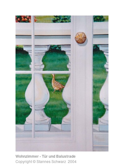 Door and balustrade