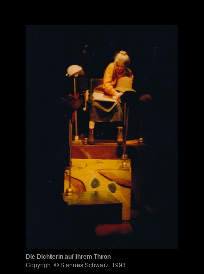 The poetess on her throne